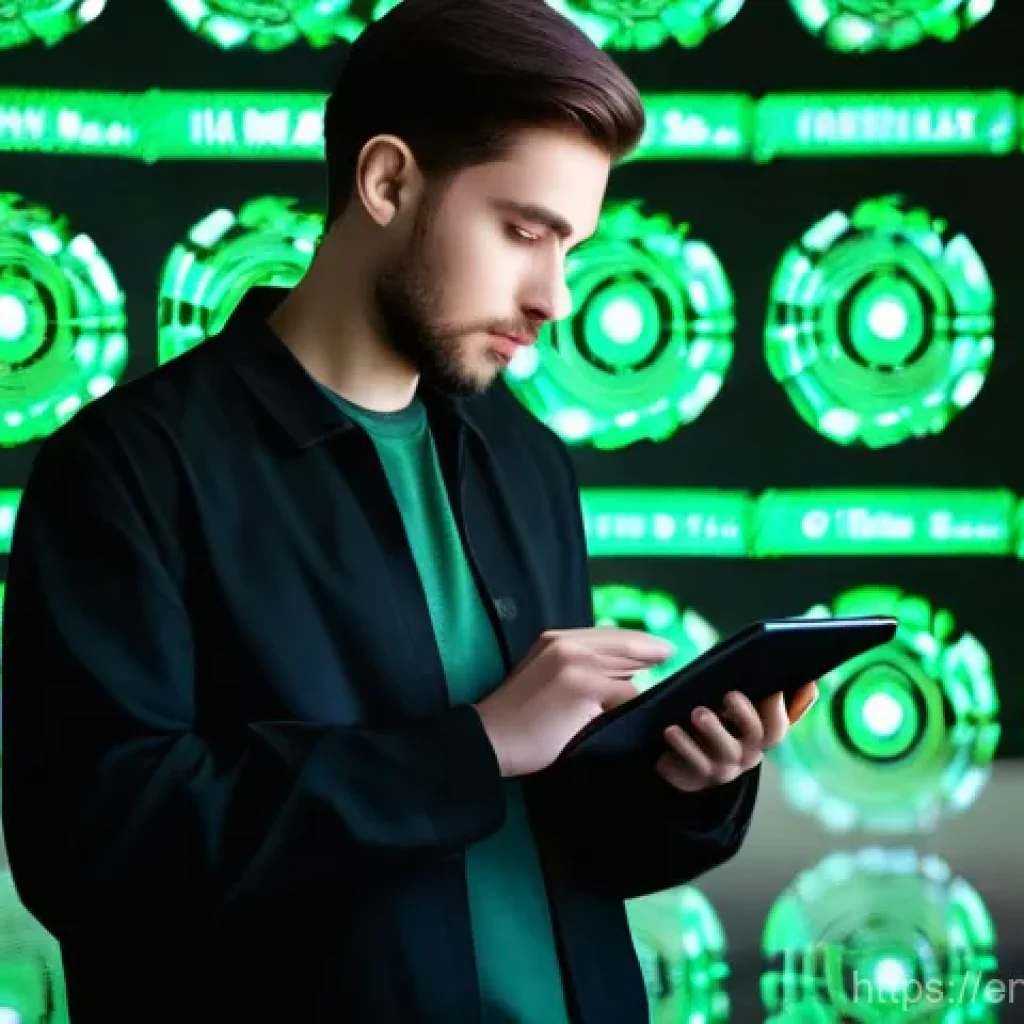 디지털 리터러시 교육 - **Prompt: Information Evaluation in the Digital Age**
    "A diverse young adult, wearing stylish bu...