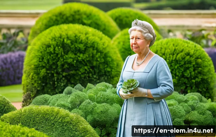 역사 인물 탐구 - **Queen Victoria in her private garden at Osborne House, Isle of Wight, circa